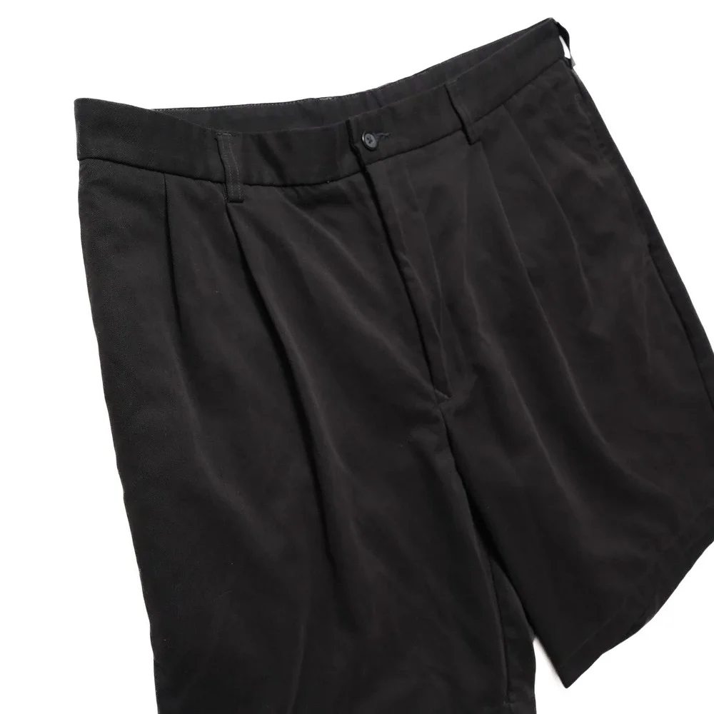 Tommy Armour Golf Shorts Mens 36 Black Pleated‎ Front Performance 3 Pockets